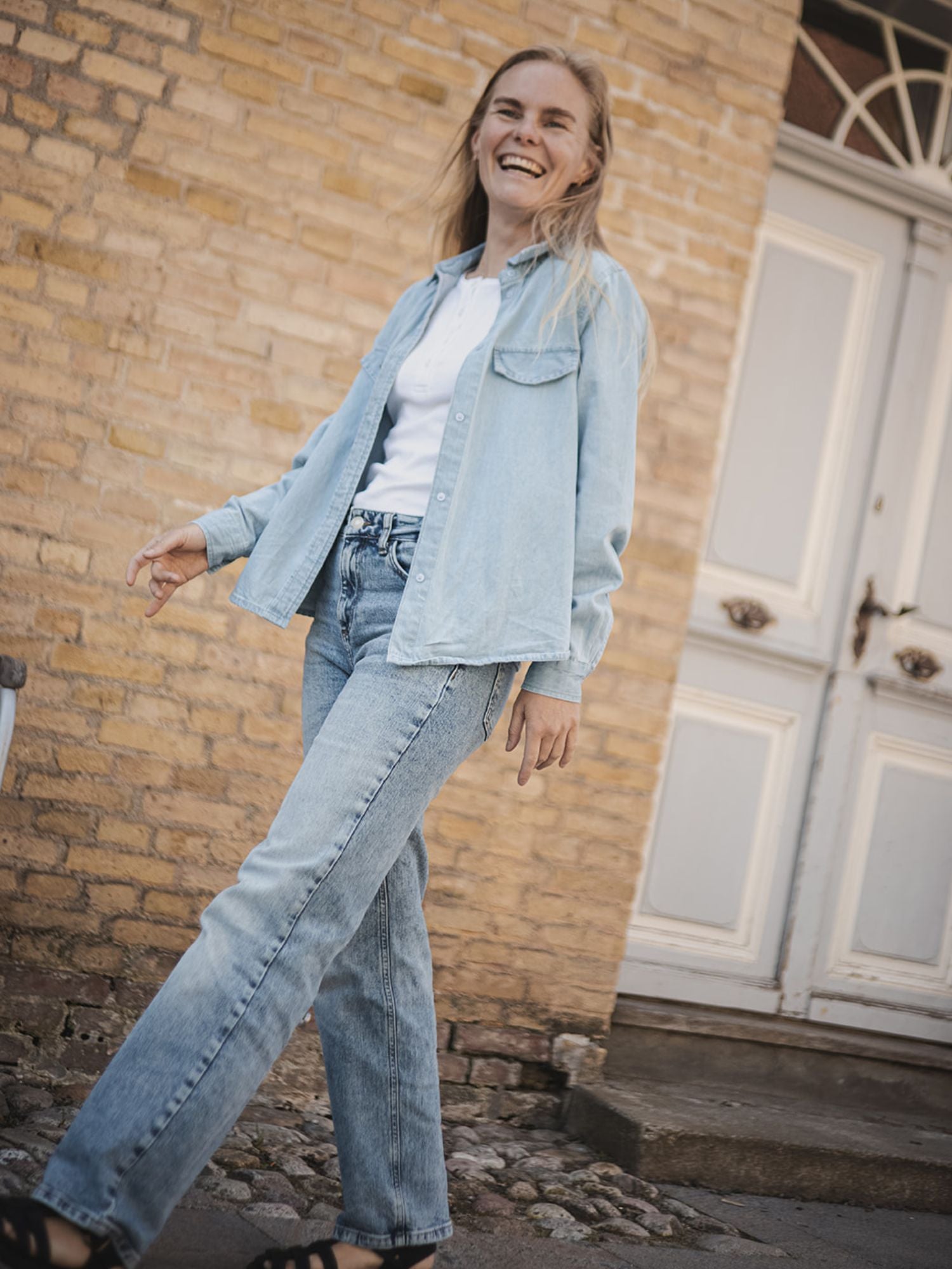 Basic Apparel Cody Shirt Skjorter 189 Light Wash
